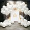 White Balloons, Different Sizes 18 12 10 5 Inch White Latex Balloon Arch Kit with Instruction for Birthday Decoration Party Graduation Wedding Holiday